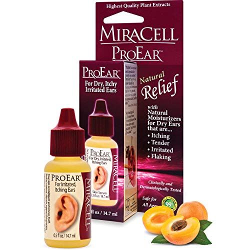 Miracell ProEar, Ear Drops for Itchy Ears, Ear Wax Softener, Clogged Ears, Dry Ears, Anti-Inflammatory and Pain Relief for Adults Babies Pets. 0.5oz