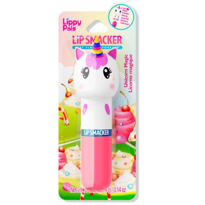 Lip Smacker Lippy Pals Unicorn, Flavored Moisturizing &amp; Smoothing Soft Shine Lip Balm, Hydrating &amp; Protecting Fun Tasty Flavors, Cruelty-Free &amp; Vegan - Unicorn Magic