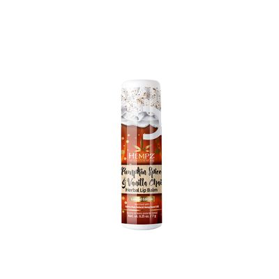 Hempz Pumpkin Spice &amp; Vanilla Chai Lip Balm (.25 Oz) - Fall Scented Travel Sized Moisturizing Lip Balm for Women &amp; Men, Chapstick Moisturizer for Combatting Dry or Very Dry Lips