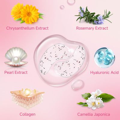 POSTA 20Pairs/40Pcs Collagen Under Eye Patches, Glitter Under Eye Mask for Dark Circles and Puffiness, Hydrating Eye Skincare Reduce Wrinkles and Fine Lines, Eye Gels Pads for Beauty Personal Care