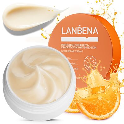 LANBENA Urea Cream 40 Percent For Feet Plus 2% Salicylic Acid 3.52 oz, Foot Cream and Hand Cream Maximum Strength with Aloe Vera For Dry Cracked Heels and Feet, Deep Moisturizes, Callus Remover