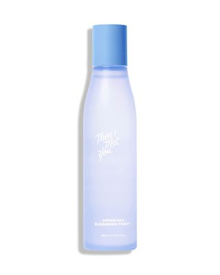 Then I Met You Living Sea Cleansing Tonic, Face Toner &amp; Makeup Remover Micellar Water with Deep Sea Water, Papaya Enzymes &amp; Licorice Root, Vegan &amp; Clean Skincare, 6.08 oz