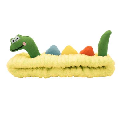 IQUQIXL Funny Dinosaur Headband Cute Animal Cat Duck Frog Dinosaur Snail Kawaii Spa Headband Hair Accessories for Washing Face Shower Sports Beauty Skincare (Style 22)