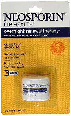 Neosporin Overnight Lip Health Renewal Therapy 0.27 Ounce Jar (8ml)pack of 4