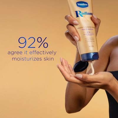 Vaseline Radiant X Firm &amp; Restore with Pro-Retinol, Niacinamide &amp; Coconut Oil, Nourishing Body Lotion 8 oz