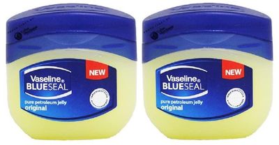 Vaseline Unscented Petroleum Jelly Balm 50ml - Pack of 2, Hypoallergenic, for All Skin Types