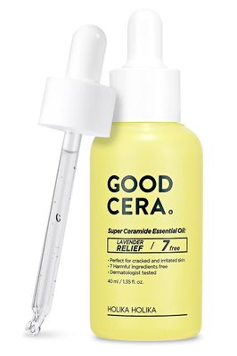 HOLIKA HOLIKA Good Cera Super Ceramide Essential Oil 1.35 fl. oz. | Intensely Hydrating Face &amp; Skin Oil | Organic Face Moisturizer &amp; Body Oil for Dry Skin | Fermented Ceramides Essential Oils for Face