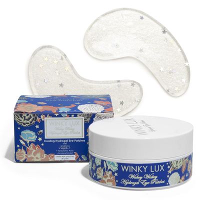 Winky Lux Wakey Wakey Hydrogel Eye Patches, Under Eye Patches, For Puffiness, Dark Circles, and Bags with Caffeine, Vitamin C, and Hyaluronic Acid