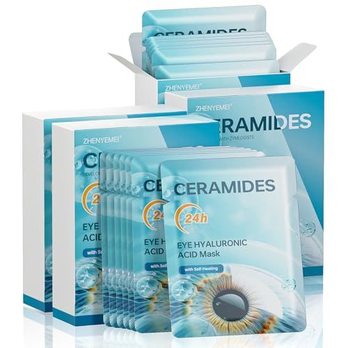ZHENYEMEI 28 Pack Steam Eye MaskHyaluronic Acid Self Heating Warm Compress for Eyes, Heated Eye Mask for Fast Relief of Dry Eyes, Moisturizing &amp; Highly Effective Steam Eye Mask