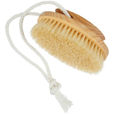 Kent FD11 Shower Brush Back Brush Shower Exfoliating Brush Body Wash Brush Oval Bath Brush Exfoliates Wet or Dry Skin and Improves Circulation. Perfect for Lathering and Scrubbing. Made in England.