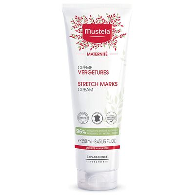 Mustela Maternity Stretch Marks Creamfor Pregnancy - Natural Skincare Massage Moisturizer with Natural Avocado, Maracuja &amp; Shea Butter - Lightly Fragranced - 8.45 fl. oz