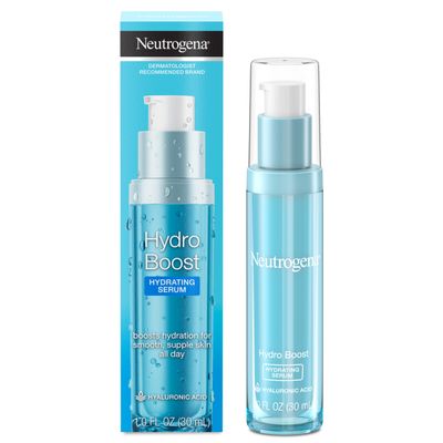 Neutrogena Hydro Boost Hydrating Hyaluronic Acid Serum for Face &amp; Neck, Fast Absorbing Daily Facial Moisturizing Serum Quenches Dry Skin for Hydrated, Glowing Skin, Oil-Free, Non-Comedogenic, 1 fl. oz