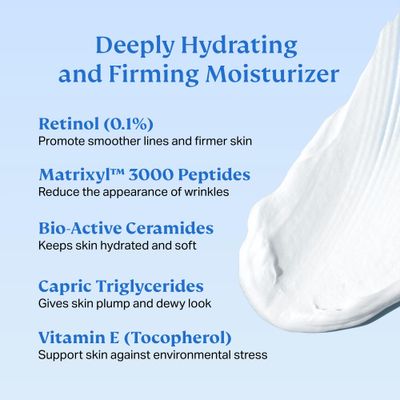 HYDRONOVA Anti-Aging Moisturizer Face Cream and Tighten and Lift Neck Cream - Facial Moisturizer for Women - Skin-Firming Wrinkle Formula with Retinol - PM Moisturizer for Face, Neck and Dcollet