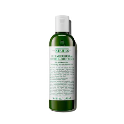 Kiehl&#39;s Cucumber Herbal Alcohol-Free Toner, Gentle Facial Toner for Dry &amp; Sensitive Skin, Leaves Skin Feeling Fresh, with Cucumber Extract, Paraben-free, Non-drying Formula, Fragrance-free - 8.4 fl oz