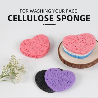 Spunspon Compressed Facial Sponges, 100% Natural Cosmetic Spa Sponges for Facial Cleansing, Exfoliating Mask - 10pcs, Mixed
