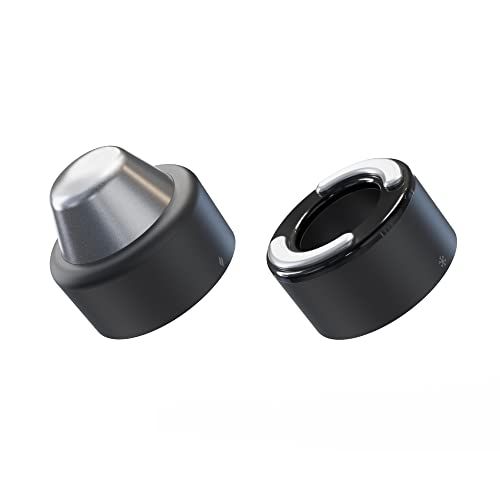TheraFace PRO Hot and Cold Rings - Facial Therapy Care Device Attachment Kit to Improve Skin Radiance and Blood Flow and Reduce Face Tightening - Powered by Cryothermal Technology (Black)