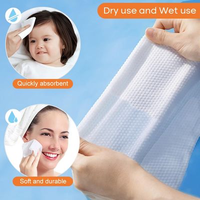 SUNLAND Disposable Face Towels Clean Face Tissue Super Soft for Sensitive SkinMakeup Remover Dry WipesNo Lint and Degradable 160 Count 2 Pack