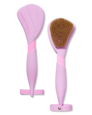 The Skinny Confidential Butter Brush - Exfoliating Back Scrubber for Shower Reduces Inflammation &amp; Cellulite - Dry Brush Body Scrubber Increases Blood Circulation - Skin Scrubber &amp; Exfoliator