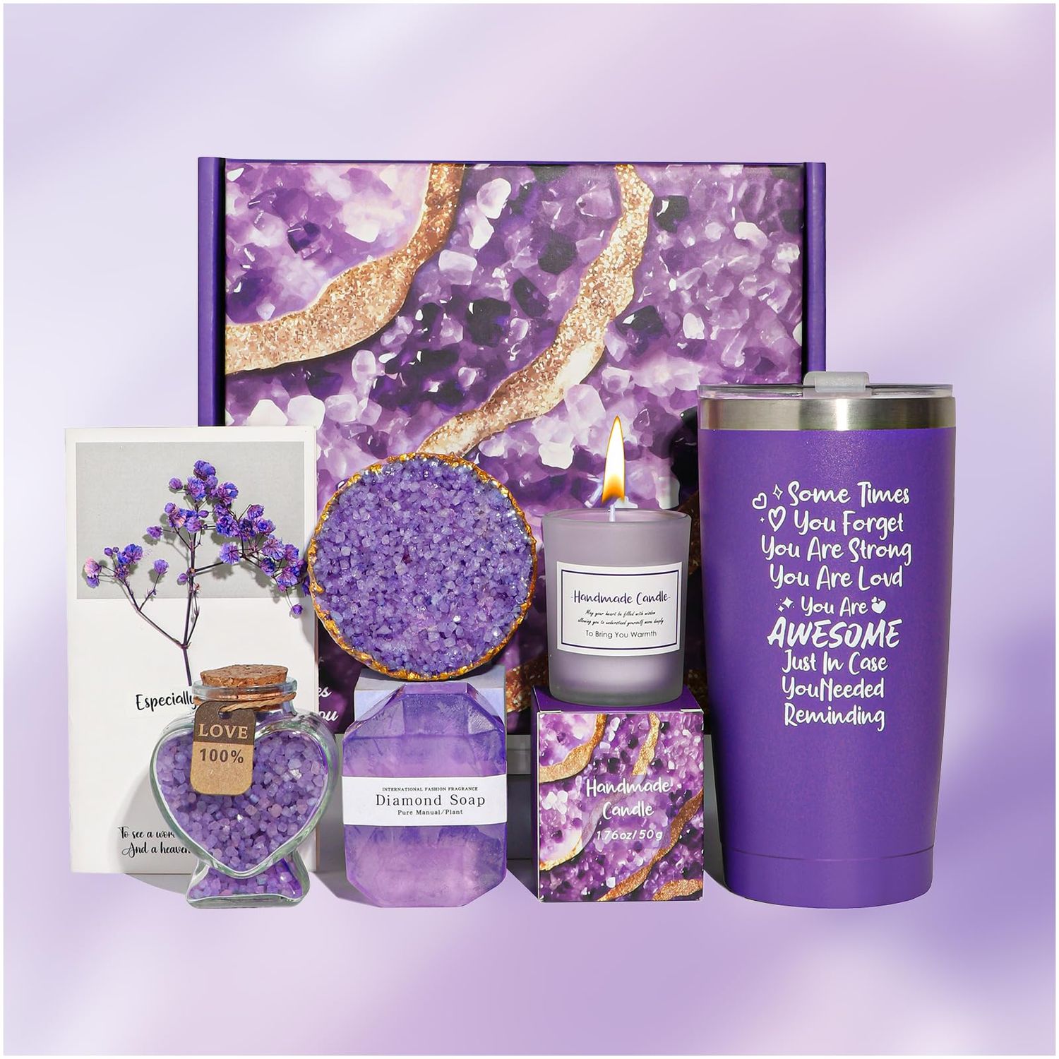 Valentine&#39;s Day Gifts for Girlfriend, Birthday Gifts for Women, Shower Set for Best Friends Female Women Sister Mom Wife Her Coworker