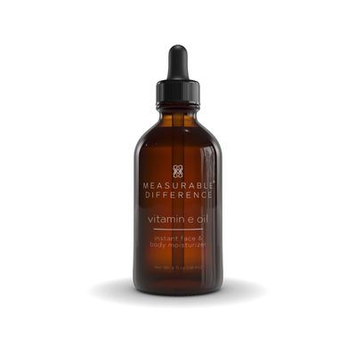 Measurable Difference Vitamin E Oil Instant Face &amp; Body Moisturizer, 4 oz - Soothe, Soften &amp; Revitalize Aging Skin of All Types