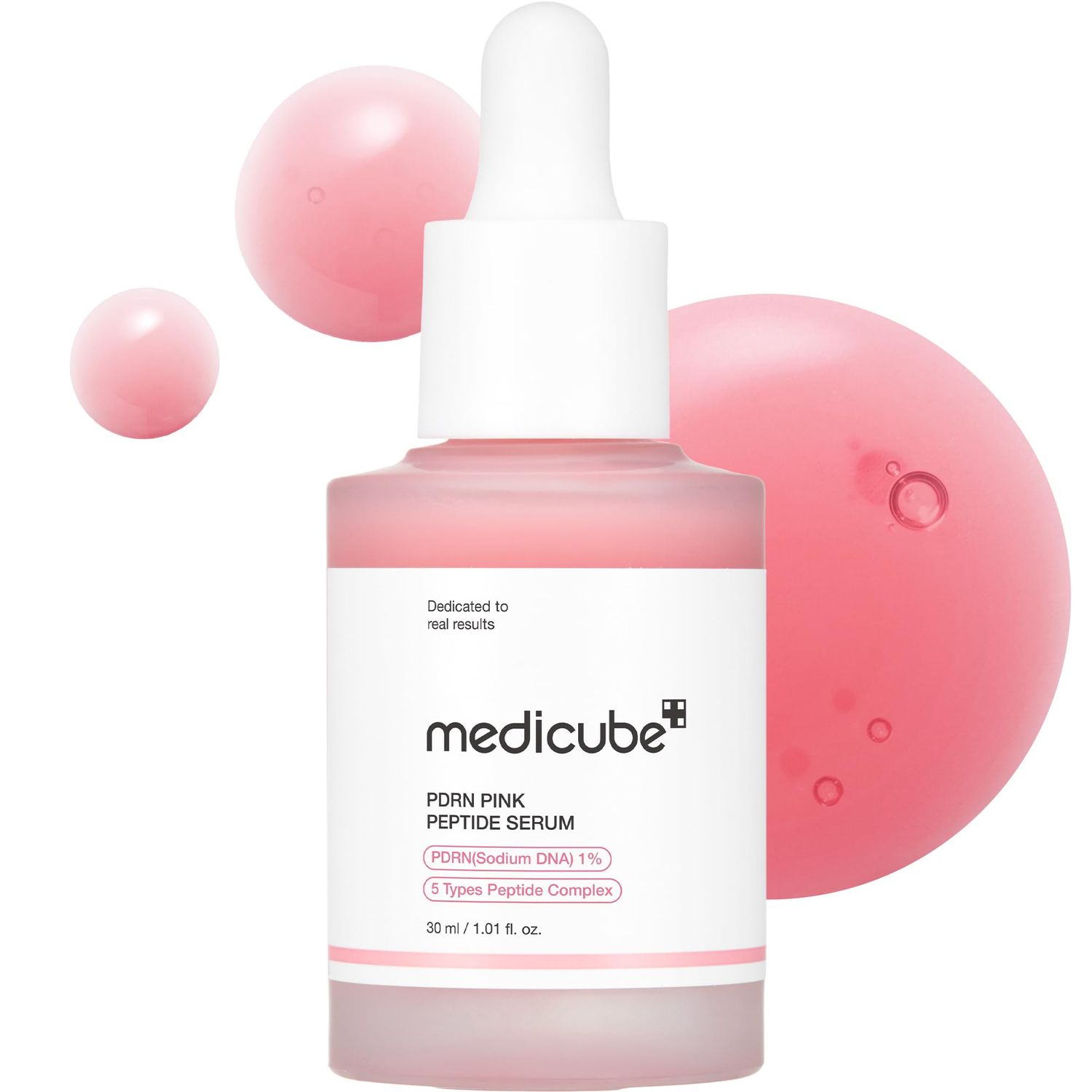 medicube Salmon DNA PDRN Pink Peptide Serum, Pink glow serum, Peptide, Niacinamide, Hydrating &amp; Moisturizing &amp; Firming, Uneven Skin Tone, Korean Skincare | 1.01 fl.oz. (1.01 fl.oz., Salmon DNA PDRN)