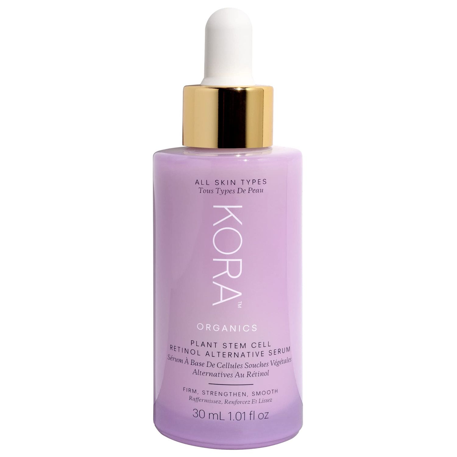 KORA Organics Plant Stem Cell Retinol Alternative Serum, Firming Face Serum, Repair Signs of Aging, Promotes Radiant Skin, Certified Organic, Cruelty Free, 1.01 fl oz