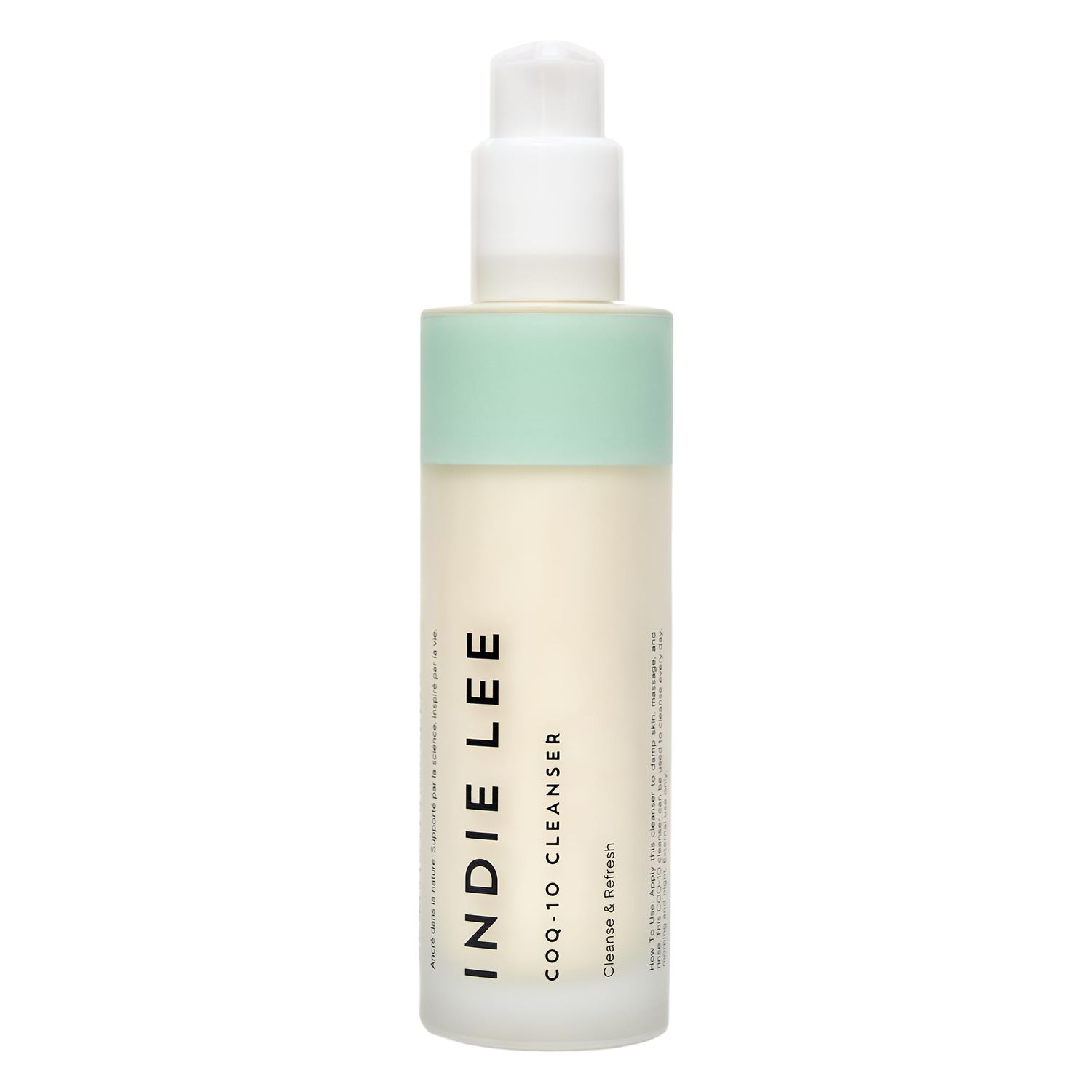 Indie Lee CoQ 10 Cleanser - Cream-to-Milk Facial Cleanser Enriched with Hydrating Grape Seed &amp; Jojoba Oil and Soothing Aloe Vera for a Nourished, Healthy Glow (125 Fl Oz)