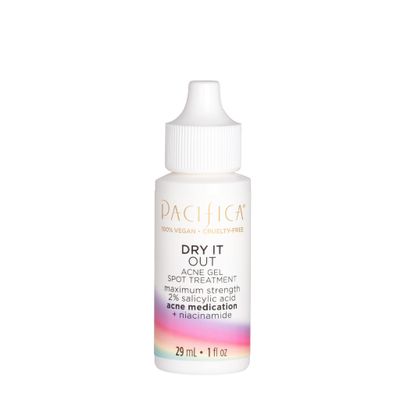 Pacifica Acne Spot Treatment Gel - Dry It Out Pimple Cream - Face Acne Cream -w/ 2% Salicylic Acid BHA &amp; Niacinamide for Teens &amp; Adults Vegan Clean Beauty Dermatologist Tested