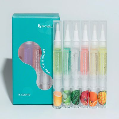 NOVAL Cuticle Oil Pen Set - 15 Scented Cuticle Oil Pens for Healthy, Strong Nails - Bulk Pack for Nail Care - Nourishing, Travel-Friendly Cuticle Oil - Perfect for Home &amp; Salon Use