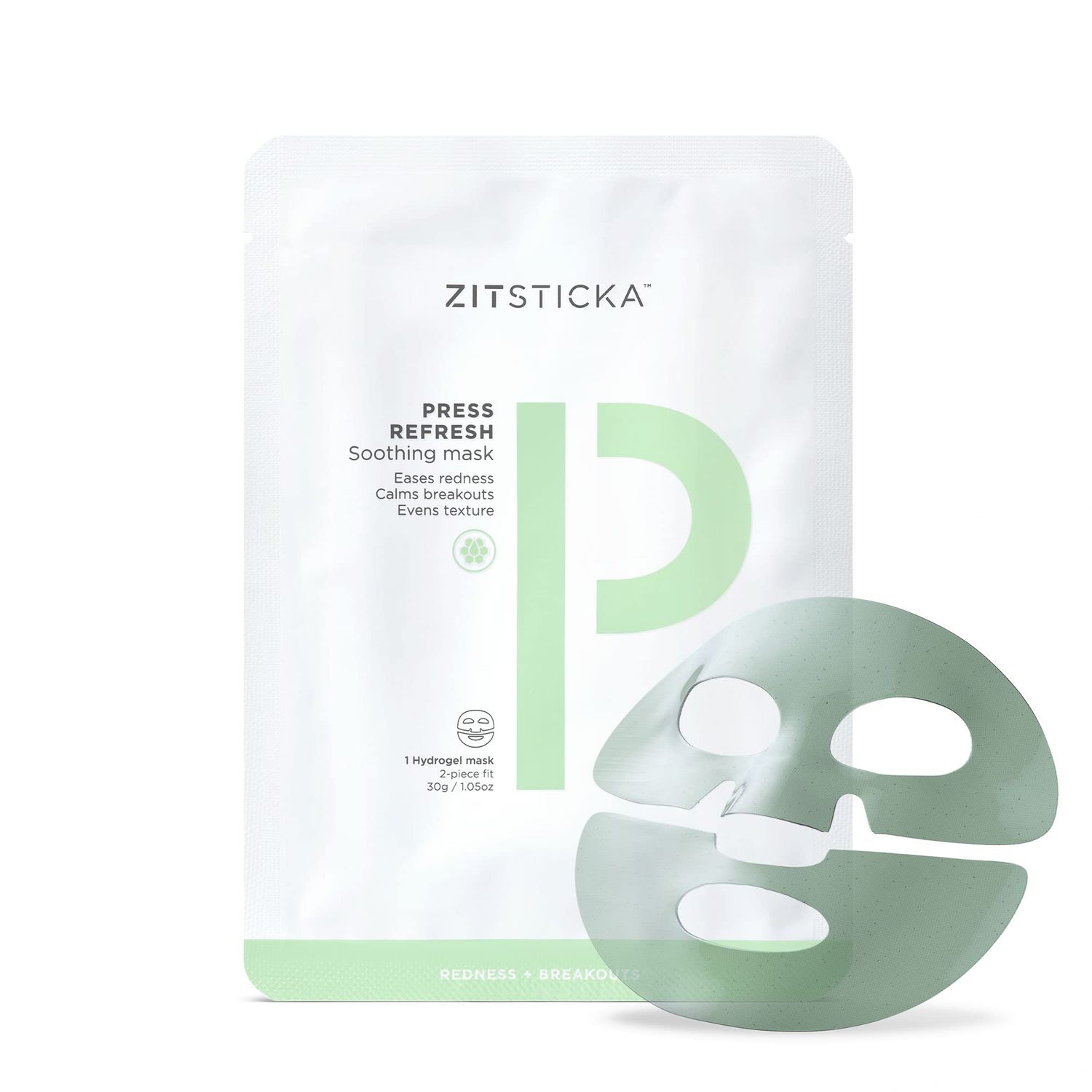 ZitSticka Sheet Masks for Face Skincare- Exfoliating &amp; Hydrating Sheet Mask for Dry &amp; Sensitive Skin - Soothe Breakouts &amp; Acne-Prone Skin - Beauty Facial Skin Care for Woman (Press Fresh 1 Sheet)