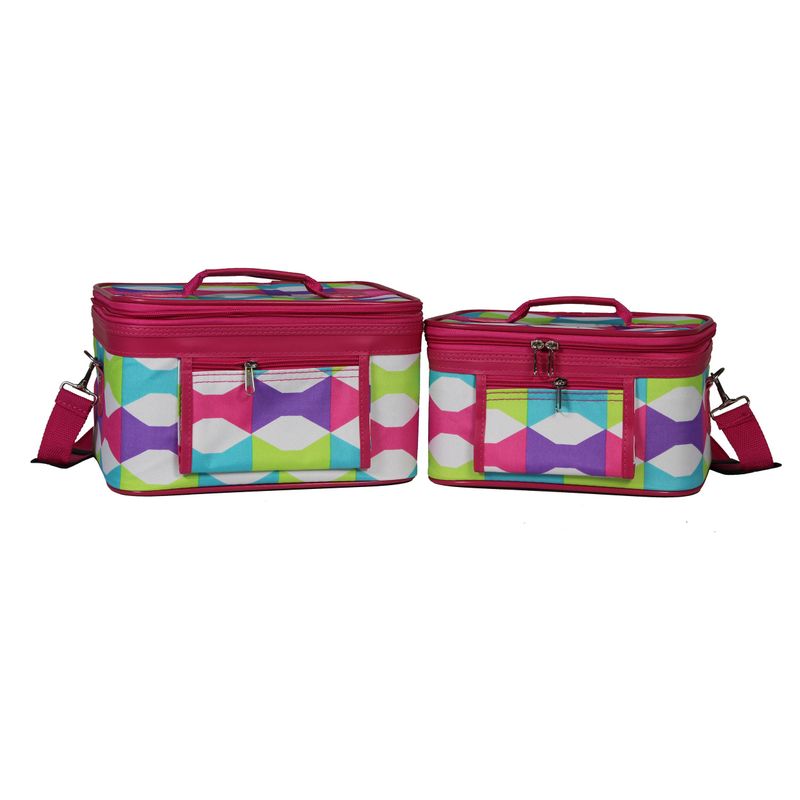 World Traveler Women's 2-Piece Cosmetic Case Set, Blissful
