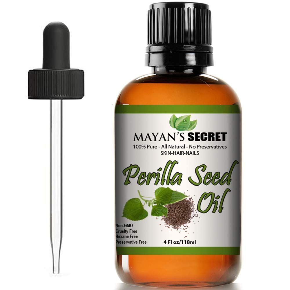 Pure Carrier and Essential Oils for Skin Care, Hair, Body Moisturizer for Face-Anti Aging Skin Care (Perilla Seed Oil, 4 oz)