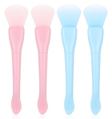 Silicone Mask Applicator, 4PCS Face Mask Spatula, Silicone Face Mask Brush Applicator Soft Face Mask Applicator Face Mask Spatula Facial Mask Brush Skincare Applicator, for Clay Mud Mask