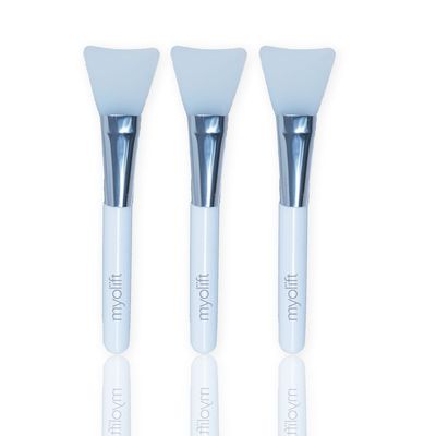 MyoLift Applicator Silicon Brush - Mask Applicator Brush for Facial Skincare, Reusable Brush for the Anti Aging Mask| Soft &amp; Durable Face Mask Applicator for Gels, DIY Masks, easy-to-clean[Pack of 3]