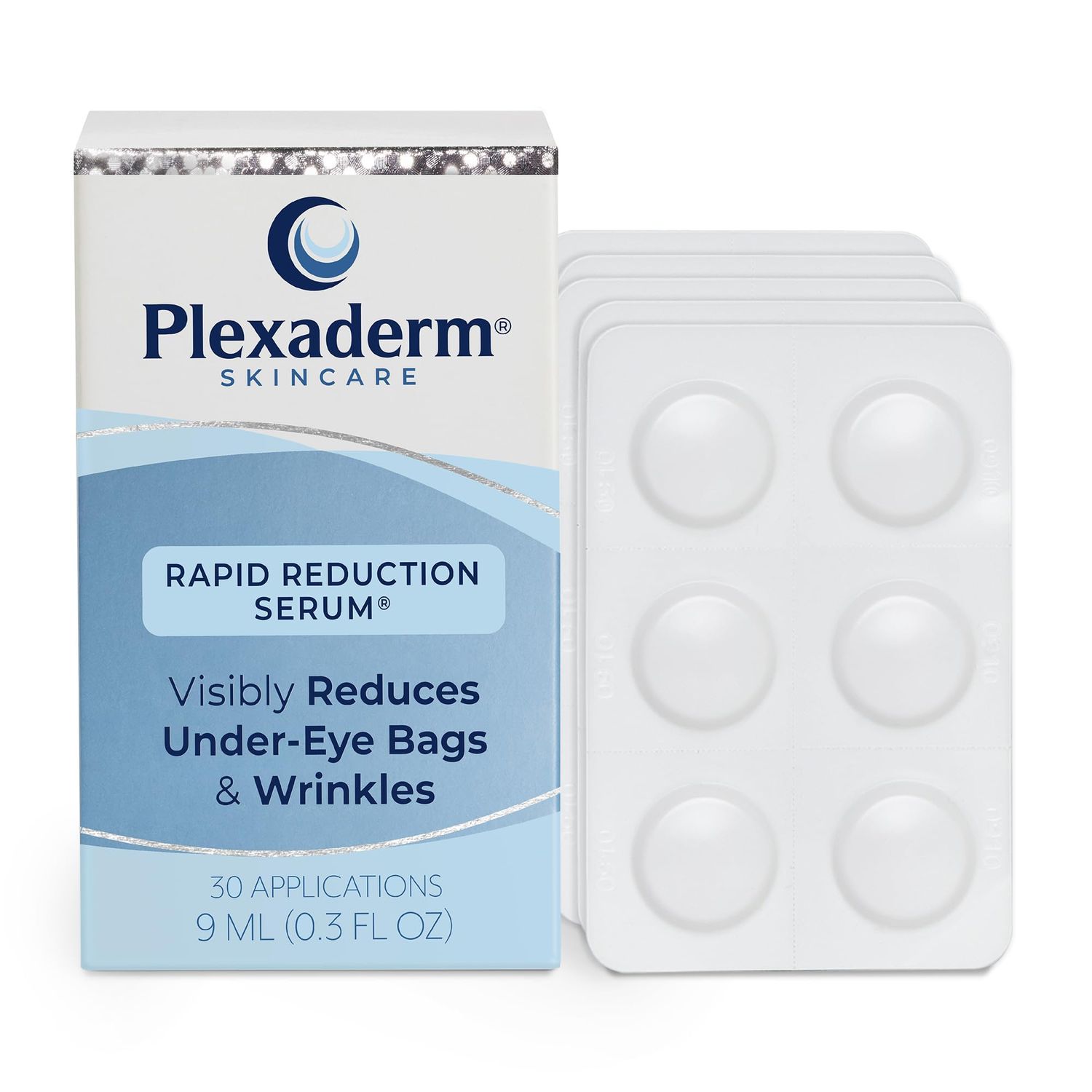 Plexaderm Rapid Reduction Eye Serum Pods - Advanced Formula - Anti Aging Serum Visibly Reduces Under Eye Bags, Wrinkles, Dark Circles, Fine Lines &amp; Crow&#39;s Feet Instantly