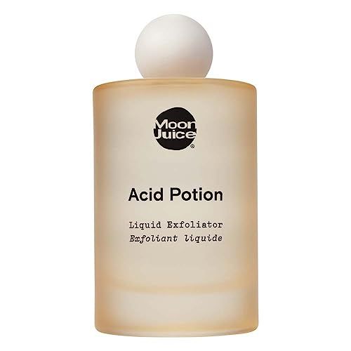 Moon Juice Acid Potion AHA and BHA Liquid Exfoliator | Chemical Skin Exfoliant to Resurface, Unclog &amp; Balance | 25% AHA BHA Complex, Niacinamide &amp; Reishi | Vegan, Cruelty-Free | 100ml (3.3 fl oz)