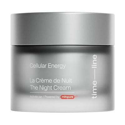 The Night Cream powered by Mitopure (Urolithin A) Helps skin regenerates overnight, clinically proven to boost skin hydration and significantly reduce wrinkles appearance. 1.69oz (50ml)