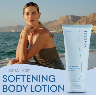 SEACRET OCEAN MIST BODY LOTION: Daily Moisturizing Lotion with Dead Sea Minerals, Chamomile, Avocado Oil, Aloe Vera, Vitamin A &amp; E for All Skin Types, 6.8 Oz