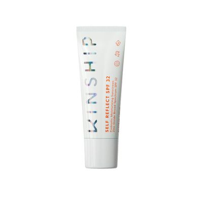 Kinship Self Reflect Probiotic Moisturizing Sunscreen SPF 30+ For Face - Lightweight 100% Mineral SPF for Sensitive Skin - Sheer Zinc Oxide Sunblock - Clean &amp; Reef Safe - Vegan (1.75oz)