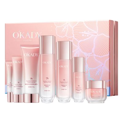 O&#39;KADY Skin Care Set Squalane Luminous Facial Soothing 7-Piece Set Product Hydration Sensitive Skin Moisturizing Nourishing Firming Not Greasy Skin Care Kit for Women