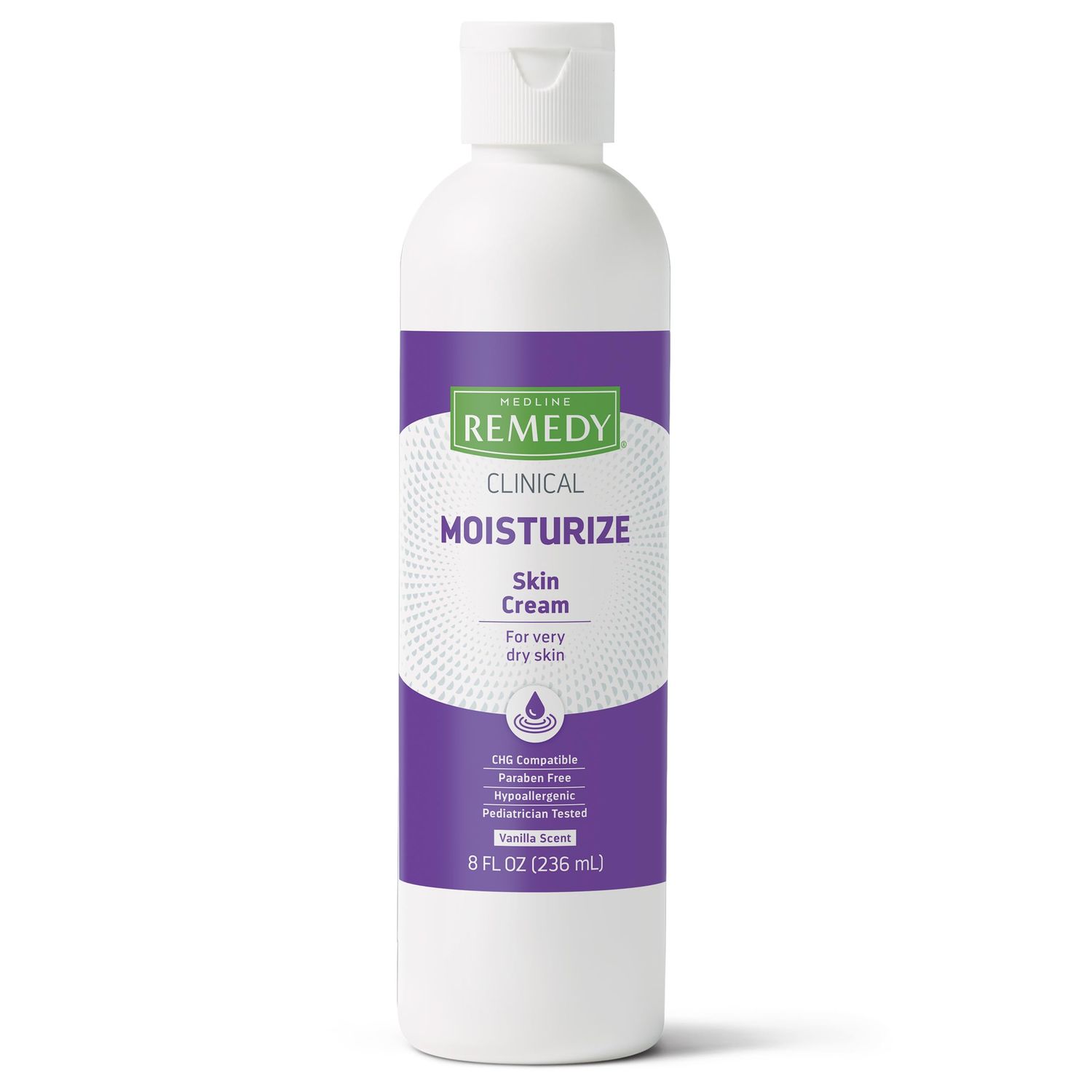 Medline Remedy Clinical Skin Cream, Nourishing Formula for Dry Skin, 8 oz., Pack of 24