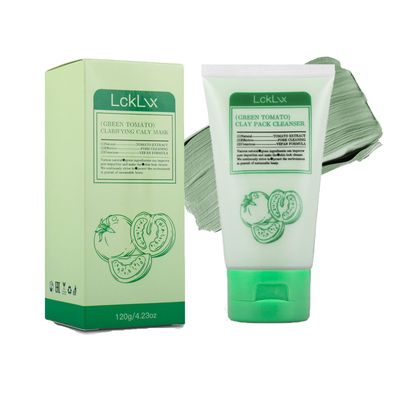 Jsykt Green Tomato Clay Mask Cleanser, Updated Korean Green Tomato Clay Mask, Deep Cleansing Pore Purifyin Clay Mask, Sebum Clogged Pore Care, 49% Green Tomato Extract (1 PC)