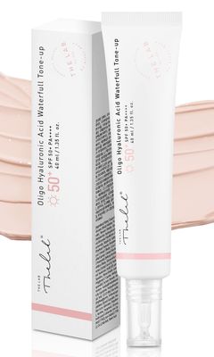 THE LAB BY BLANC DOUX Oligo Hyaluronic Acid Waterfull Tone-up Tinted Moisturizer with SPF 50+ PA++++ Vegan Flawless Coverage Plant-Derived Ingredients All-in-One Skincare Sunscreen Makeup Base Korean