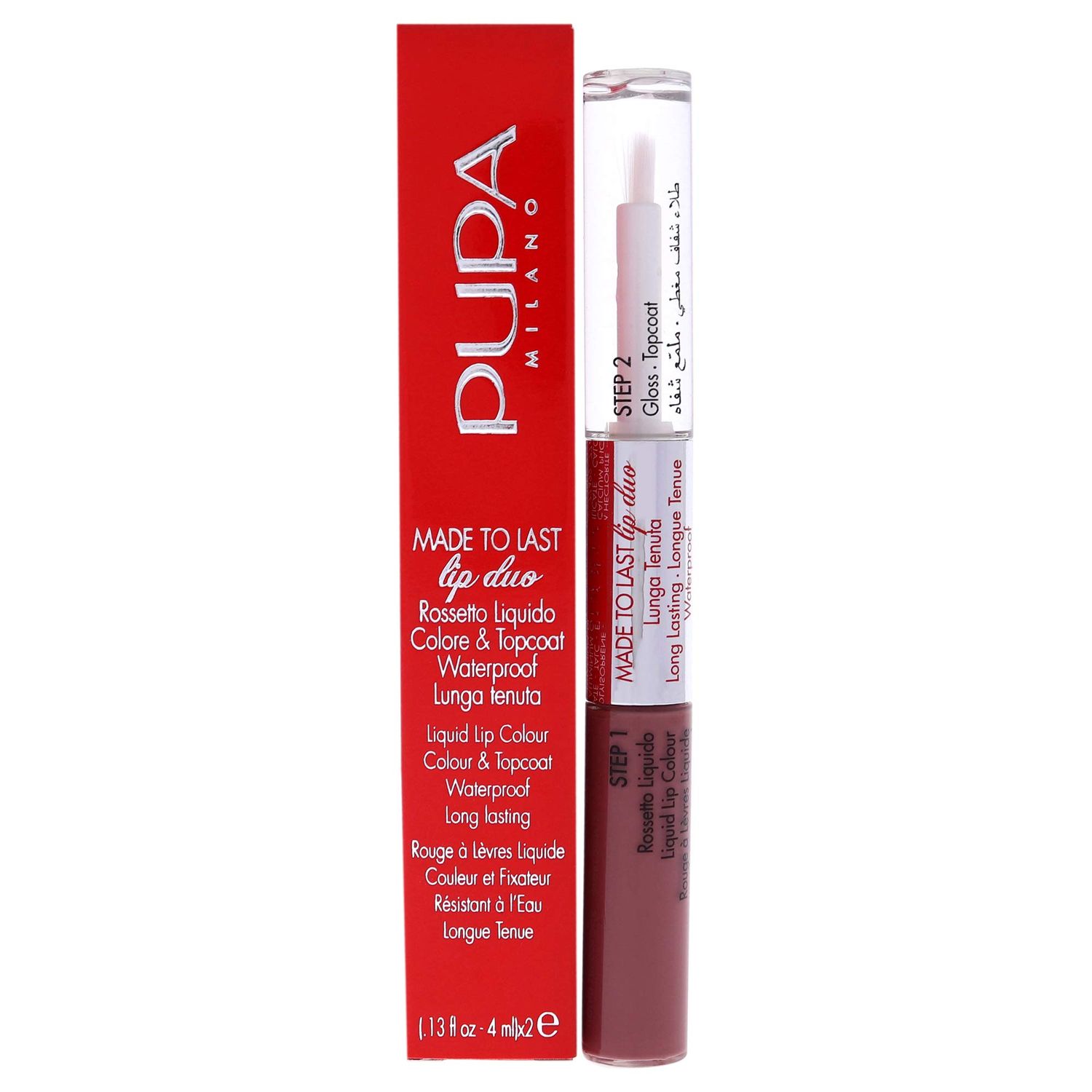 Pupa Made To Last Lip Duo - 010 Vintage Pink Milano for Women - 0.13 oz Lipstick