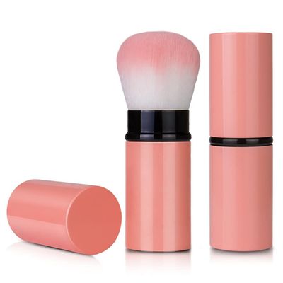 RN BEAUTY Retractable Kabuki Brushes Foundation Brush Powder Brush Blush Brush Extensible Makeup Brush Face Blender Brush Professional Mineral Blending Buffing Concealer Brush Aluminum Case Portable
