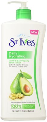 St. Ives Daily Hydrating Body Lotion Vitamin E 21 oz (Pack of 2)