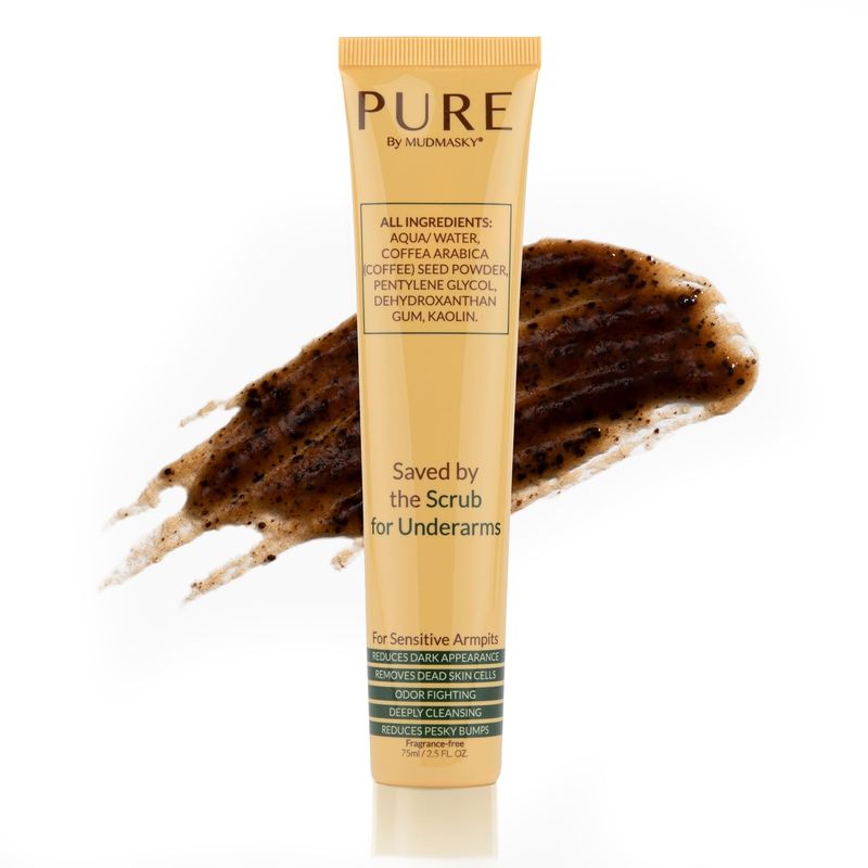 PURE by MUDMASKY Softening Saved by the Scrub For Underarms. Armpit Detox Scrub &amp; Mask. Natural &amp; Clean Body Scrub