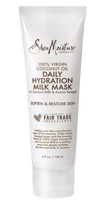 SheaMoisture 100% Virgin Coconut Oil Daily Hydration Milk Mask, 4 Ounce