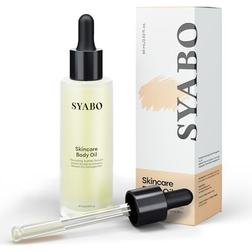 Skincare Body Oil, Moisturizer Hydrating Body Oil, Vitamin E and Jojoba Oils for Women Men Nourishing After Shower &amp; Bath Oil, 2 FL OZ, All Skin Types