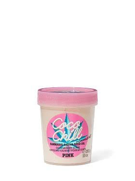 Victoria&#39;s Secret Pink Coco Chill Calming Body Scrub with Cannabis Sativa Seed Oil